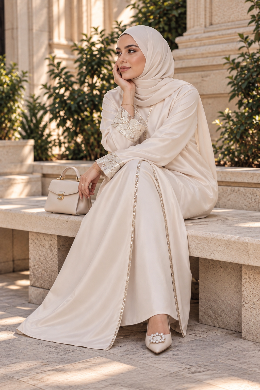 Back Detailed Abaya