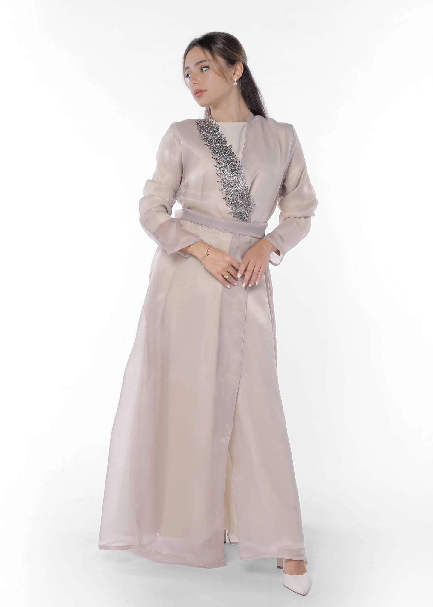 Organza Embroidered Abaya